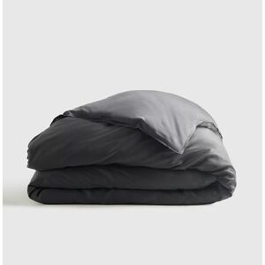 Quince Bamboo Duvet Cover Full/Queen Size Charcoal Gray DUVET COVER ONLY